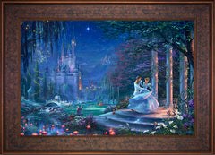 Disney Cinderella Dancing in the Starlight Wall Art by Thomas Kinkade Studios Standard Number Canvas 18" x 27" Gallery Bronze