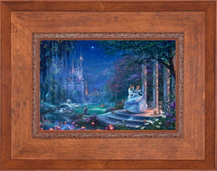 Disney Cinderella Dancing in the Starlight Wall Art by Thomas Kinkade Studios Standard Number Canvas 12" x 18" Rustic Andalucian