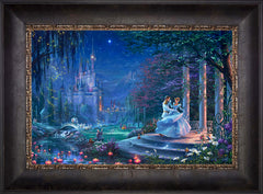 Disney Cinderella Dancing in the Starlight Wall Art by Thomas Kinkade Studios Standard Number Canvas 12" x 18" Cabernet