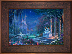 Disney Cinderella Dancing in the Starlight Wall Art by Thomas Kinkade Studios Standard Number Canvas 12" x 18" Gallery Bronze