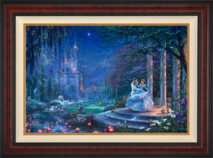 Disney Cinderella Dancing in the Starlight Wall Art by Thomas Kinkade Studios Standard Number Canvas 24" x 36" Gallery Burl