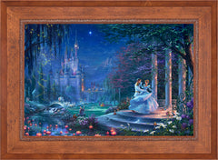 Disney Cinderella Dancing in the Starlight Wall Art by Thomas Kinkade Studios Standard Number Canvas 24" x 36" Rustic Andalucian