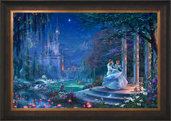 Disney Cinderella Dancing in the Starlight Wall Art by Thomas Kinkade Studios Standard Number Canvas 24" x 36" Estate Bronze