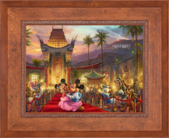 Disney Mickey and Minnie in Hollywood Wall Art by Thomas Kinkade Studios Standard Number Canvas 18" x 24" Rustic Andalucian