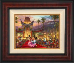 Disney Mickey and Minnie in Hollywood Wall Art by Thomas Kinkade Studios Standard Number Canvas 12" x 16" Gallery Burl