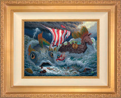 Jonah Wall Art by Zac Kinkade Standard Number Canvas 12" x 16" Antique Gold