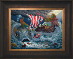 Jonah Wall Art by Zac Kinkade Standard Number Canvas 12" x 16" Estate Bronze