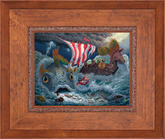 Jonah Wall Art by Zac Kinkade Standard Number Canvas 12" x 16" Rustic Andalucian