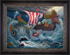 Jonah Wall Art by Zac Kinkade Standard Number Canvas 18" x 24" Cabernet