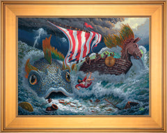 Jonah Wall Art by Zac Kinkade Standard Number Canvas 18" x 24" Gallery Gold