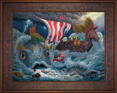 Jonah Wall Art by Zac Kinkade Standard Number Canvas 18" x 24" Gallery Bronze