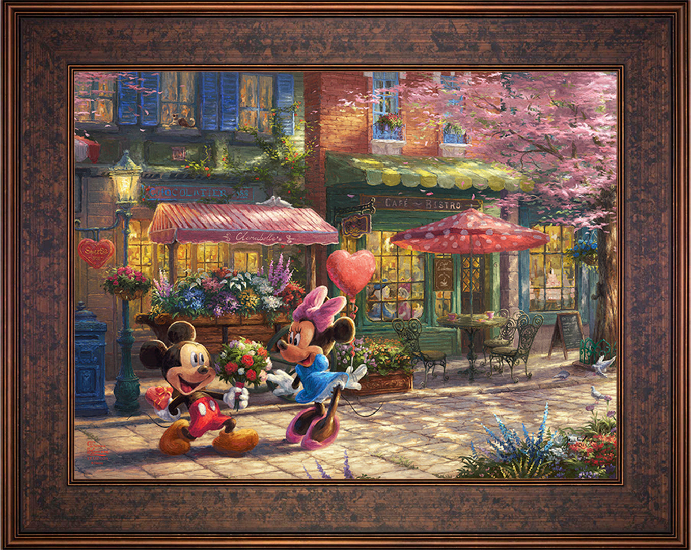 Disney Mickey and Minnie - Sweetheart Café Wall Art by Thomas