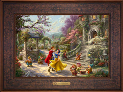 Disney Snow White Dancing in the Sunlight Wall Art by Thomas Kinkade Studios Estate Edition Canvas 12" x 18" Gallery Bronze