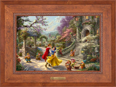 Disney Snow White Dancing in the Sunlight Wall Art by Thomas Kinkade Studios Estate Edition Canvas 18" x 27" Rustic Andalucian