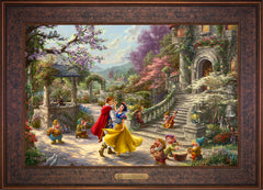 Disney Snow White Dancing in the Sunlight Wall Art by Thomas Kinkade Studios Estate Edition Canvas 18" x 27" Gallery Bronze