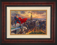 Superman™ - Protector of Metropolis Wall Art by Thomas Kinkade Studios Standard Number Canvas 12" x 18" Gallery Burl