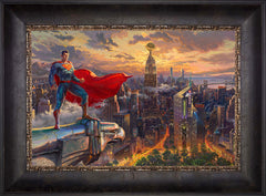 Superman™ - Protector of Metropolis Wall Art by Thomas Kinkade Studios Standard Number Canvas 12" x 18" Cabernet