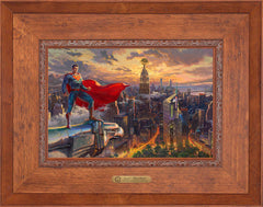 Superman™ - Protector of Metropolis Wall Art by Thomas Kinkade Studios Estate Edition Canvas 12" x 18" Rustic Andalucian