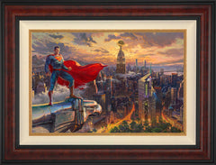 Superman™ - Protector of Metropolis Wall Art by Thomas Kinkade Studios Standard Number Canvas 18" x 27" Gallery Burl