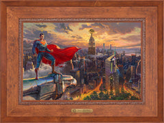 Superman™ - Protector of Metropolis Wall Art by Thomas Kinkade Studios Estate Edition Canvas 18" x 27" Rustic Andalucian