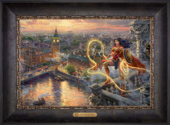 Wonder Woman™ - Lasso of Truth Wall Art by Thomas Kinkade Studios Estate Edition Canvas 12" x 18" Cabernet
