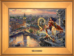 Wonder Woman™ - Lasso of Truth Wall Art by Thomas Kinkade Studios Estate Edition Canvas 12" x 18" Gallery Gold
