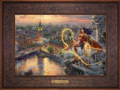 Wonder Woman™ - Lasso of Truth Wall Art by Thomas Kinkade Studios Estate Edition Canvas 12" x 18" Gallery Bronze