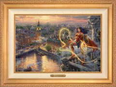 Wonder Woman™ - Lasso of Truth Wall Art by Thomas Kinkade Studios Estate Edition Canvas 18" x 27" Antique Gold