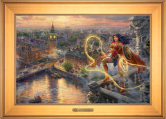 Wonder Woman™ - Lasso of Truth Wall Art by Thomas Kinkade Studios Estate Edition Canvas 18" x 27" Gallery Gold
