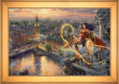 Wonder Woman™ - Lasso of Truth Wall Art by Thomas Kinkade Studios Standard Number Canvas 24" x 36" Gallery Gold
