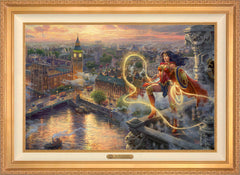 Wonder Woman™ - Lasso of Truth Wall Art by Thomas Kinkade Studios Estate Edition Canvas 24" x 36" Antique Gold