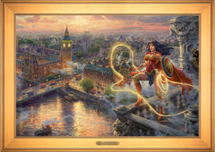 Wonder Woman™ - Lasso of Truth Wall Art by Thomas Kinkade Studios Estate Edition Canvas 24" x 36" Gallery Gold