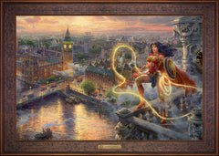 Wonder Woman™ - Lasso of Truth Wall Art by Thomas Kinkade Studios Estate Edition Canvas 24" x 36" Gallery Bronze