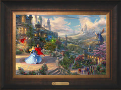 Disney Sleeping Beauty Dancing in the Enchanted Light Wall Art by Thomas Kinkade Studios Estate Edition Canvas 12" x 18" Estate Bronze