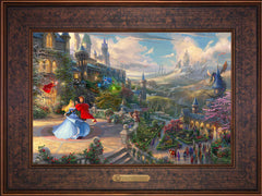 Disney Sleeping Beauty Dancing in the Enchanted Light Wall Art by Thomas Kinkade Studios Estate Edition Canvas 12" x 18" Gallery Bronze