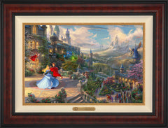 Disney Sleeping Beauty Dancing in the Enchanted Light Wall Art by Thomas Kinkade Studios Estate Edition Canvas 18" x 27" Gallery Burl