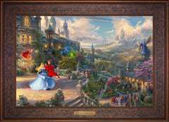 Disney Sleeping Beauty Dancing in the Enchanted Light Wall Art by Thomas Kinkade Studios Estate Edition Canvas 18" x 27" Gallery Bronze