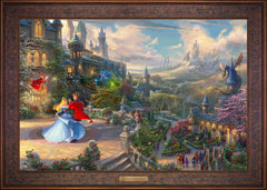 Disney Sleeping Beauty Dancing in the Enchanted Light Wall Art by Thomas Kinkade Studios Estate Edition Canvas 24" x 36" Gallery Bronze
