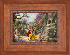Disney Snow White Dancing in the Sunlight Wall Art by Thomas Kinkade Studios Jewel Edition Canvas 12" x 18" Rustic Andalucian