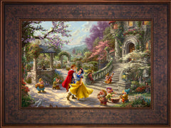 Disney Snow White Dancing in the Sunlight Wall Art by Thomas Kinkade Studios Jewel Edition Canvas 12" x 18" Gallery Bronze
