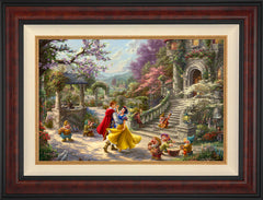 Disney Snow White Dancing in the Sunlight Wall Art by Thomas Kinkade Studios Jewel Edition Canvas 18" x 27" Gallery Burl