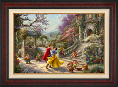 Disney Snow White Dancing in the Sunlight Wall Art by Thomas Kinkade Studios Jewel Edition Canvas 24" x 36" Gallery Burl