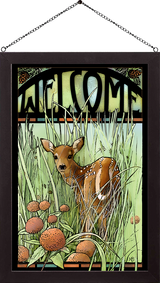 Chance Encounter Framed Glass Art by Marjolein Bastin
