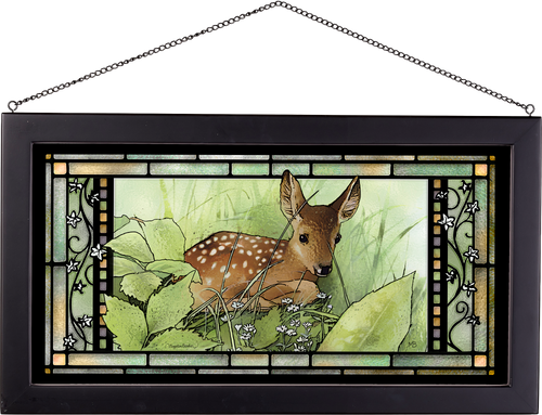 Waiting for Mom Framed Glass Art By Marjolein Bastin