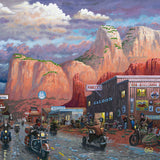 Get Your Kicks on Route 66 Wall Art by Zac Kinkade Canvas Gallery Wrap 14" x 14" Unframed