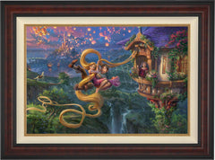 Disney Tangled Up In Love Wall Art by Thomas Kinkade Studios Canvas Gallery Wrap 8" x 10" Unframed