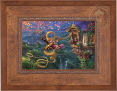 Disney Tangled Up In Love Wall Art by Thomas Kinkade Studios Canvas Gallery Wrap 8" x 10" Unframed