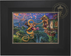 Disney Tangled Up In Love Wall Art by Thomas Kinkade Studios Canvas Gallery Wrap 8" x 10" Unframed