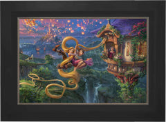 Disney Tangled Up In Love Wall Art by Thomas Kinkade Studios Canvas Gallery Wrap 8" x 10" Unframed