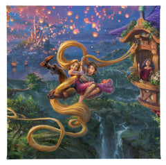 Disney Tangled Up In Love Wall Art by Thomas Kinkade Studios Canvas Gallery Wrap 8" x 10" Unframed